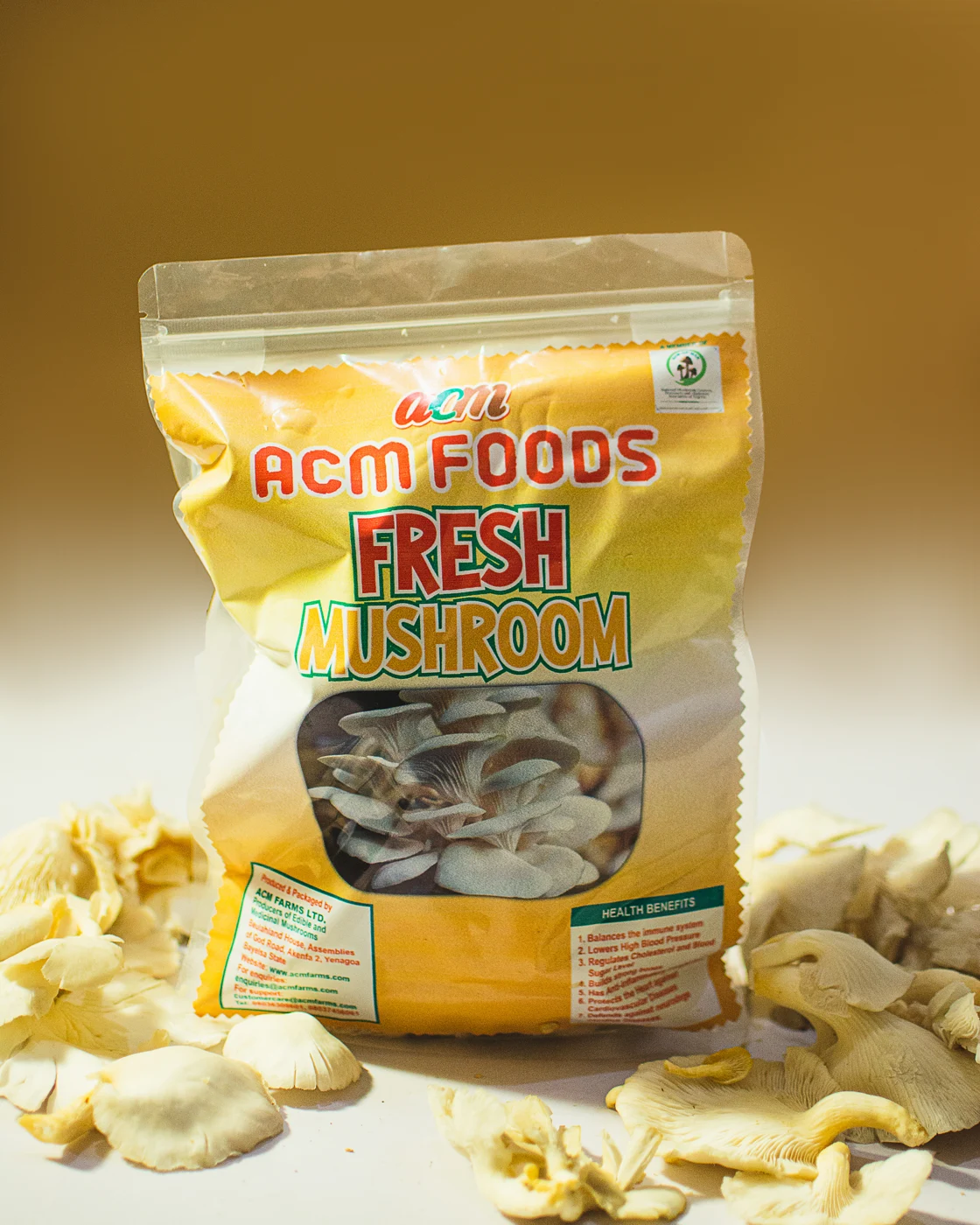 ACM Foods Fresh Mushrooms original product photograph
